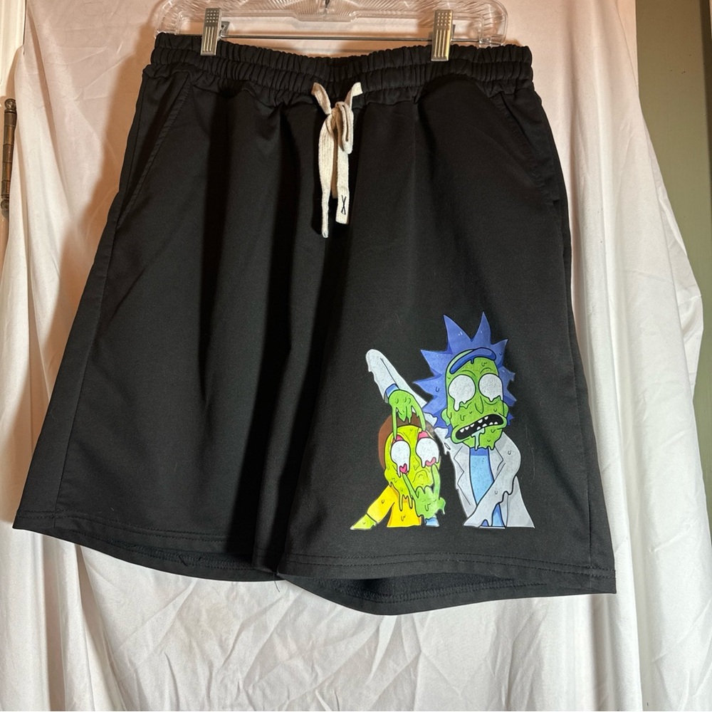 Rick & Morty Shorts Large Adult Swim Graphic Cartoon Network